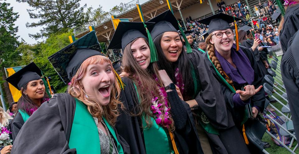 Graduates in Redwood Bowl