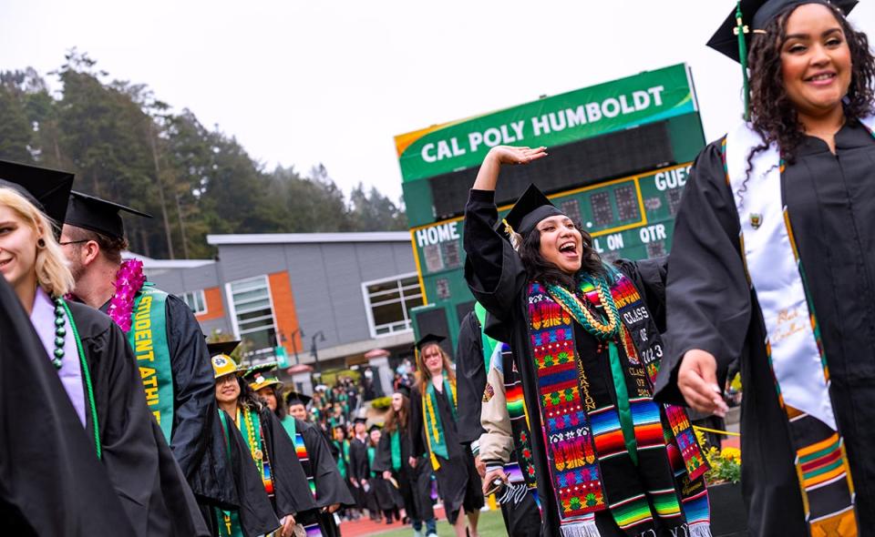 Graduates in Redwood Bowl